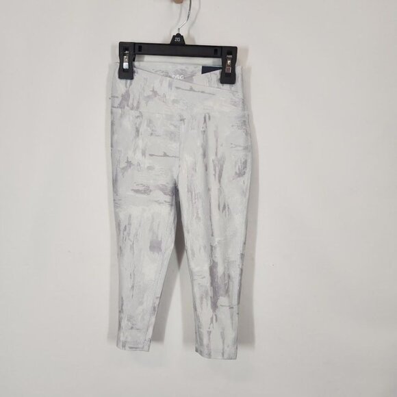 NWT DSG Girls' Crossover Waist 7/8 Tights in Torn Camo Grey - Size XXS (4/5) - Picture 4 of 9